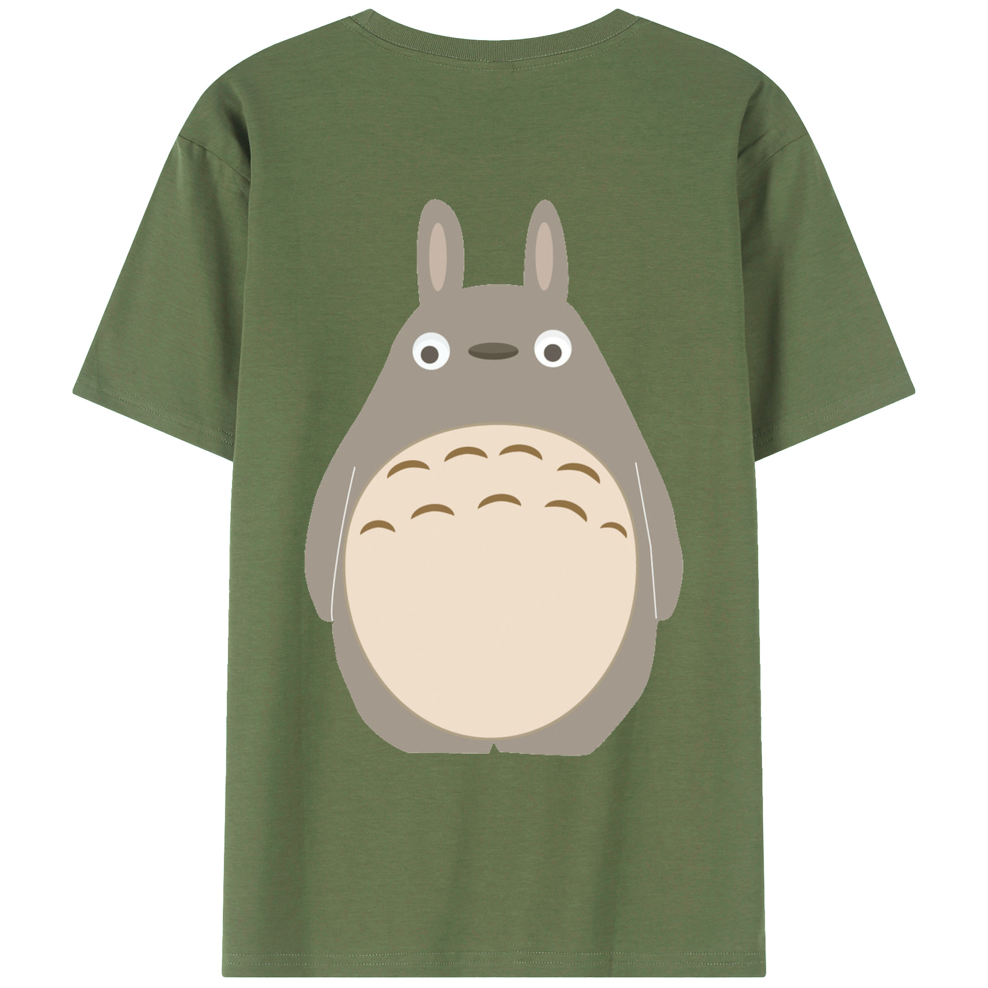 （画像用） となりのトトロ 草壁メイ 草壁サツキ My Neighbor Totoro Satsuki Kusakabe Mei Kusakabe 綿100％ メンズ半袖Tシャツ（バックプリント） 通気性